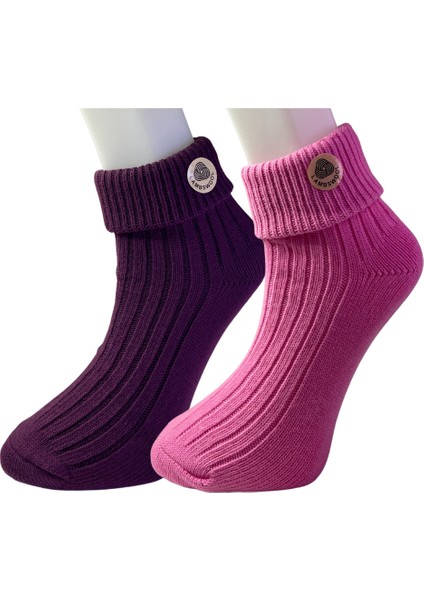 Kışlık Lambswool 2'li Yün Çorap