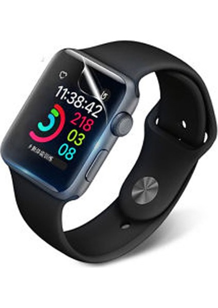 Apple Watch 8 Ultra 49MM Ile Uyumlu Ekran Koruyucu Silikon Yapılı Kavisli Ekran Koruyucu