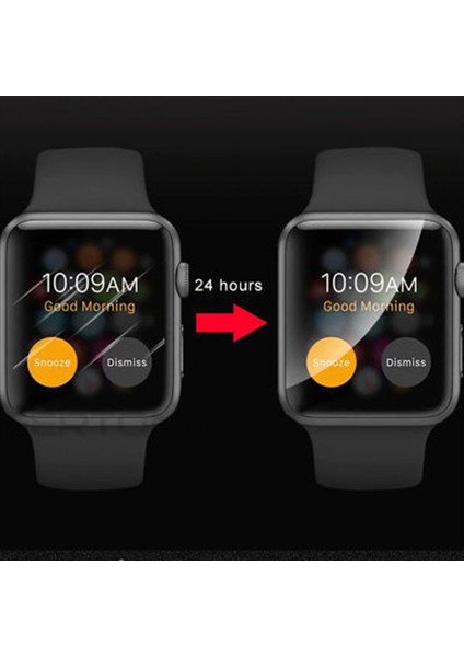 Apple Watch 7 45MM Ile Uyumlu Ekran Koruyucu Silikon Yapılı Kavisli Ekran Koruyucu