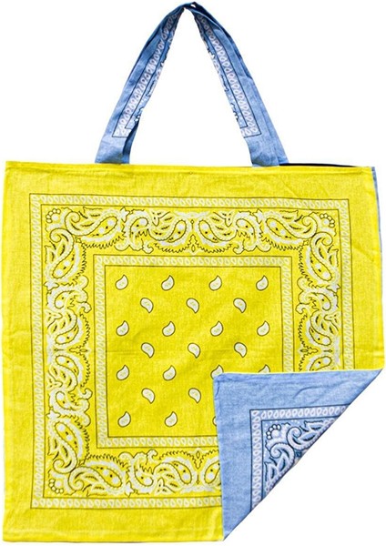 Bandana Desenli Plaj Çantası modelleri