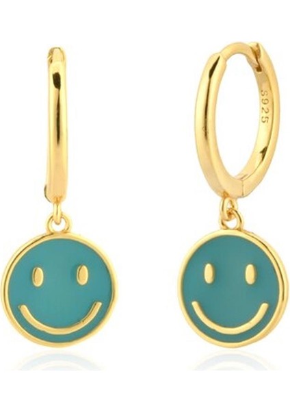 New Obsessions Smiley Emoji Sallantılı Küpe