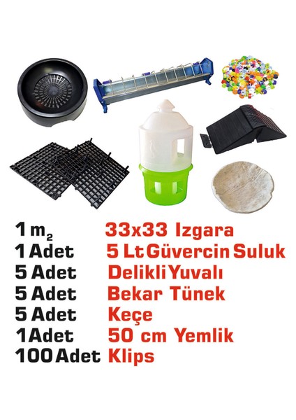 Güvercin Başlangıç Kümes Ekipmanları