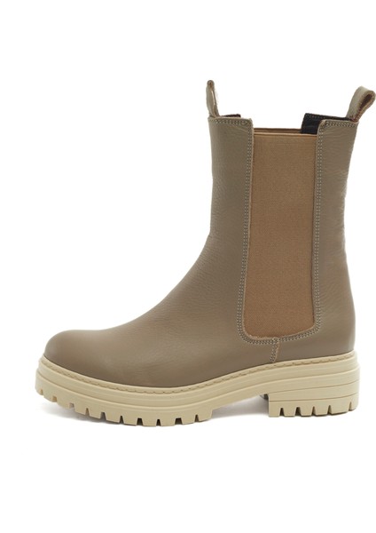 Vizon Deri Bot Lastikli Vizon Kadın Bot Tırtıklı Taban Deri Bot modelleri