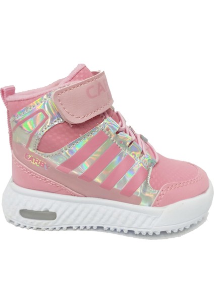 2021-B Kız Bebe Sneakers Bot Pembe Parlak
