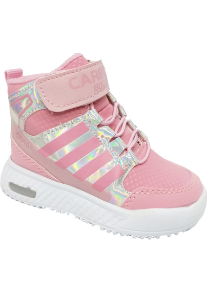 2021-B Kız Bebe Sneakers Bot Pembe Parlak