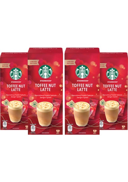 Toffee Nut Latte Kahve Karışımı 16 x 23 G (4’lü 4 Paket=16 Adet)