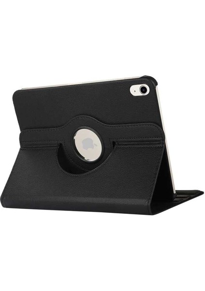 Case 4U Apple iPad 10.9 (10.Nesil) 2022 Kılıf Uyku Modlu 360 Derece Dönebilen Standlı Tablet Kılıfı Kırmızı