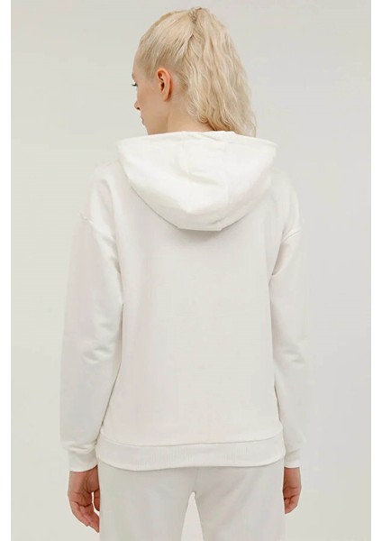 Kadın Sweatshirt Ekru 101339088 2W W-SN80 Basıc Hoodie 2pr fiyatları