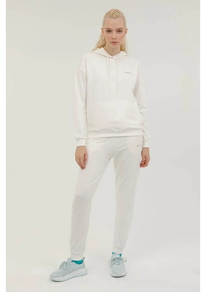Kadın Sweatshirt Ekru 101339088 2W W-SN80 Basıc Hoodie 2pr modelleri