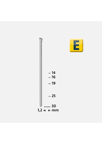 Çivi 16 mm Ej/16 Galvaniz 1000 Adet