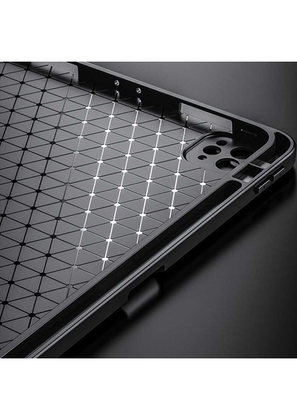 Case 4U Apple iPad Pro 12.9 2022 M2 Darbeye Dayanıklı Deri Görünümlü Wlons Tablet Kılıfı Lacivert