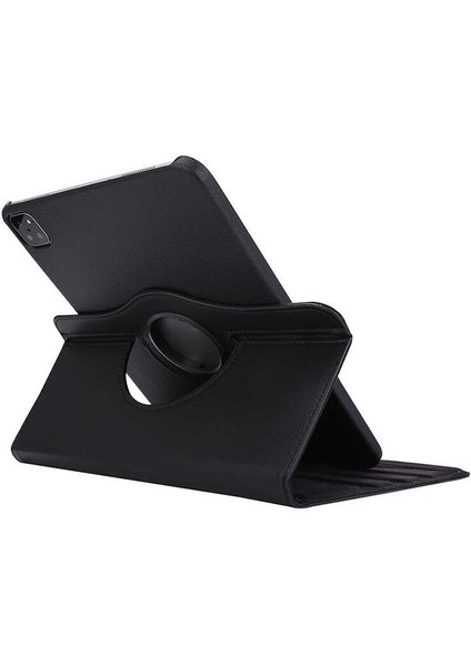 Case 4U Apple iPad Pro 12.9 2022 M2 Kılıf Uyku Modlu 360 Derece Dönebilen Standlı Tablet Kılıfı Kırmızı