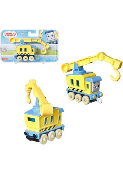 Thomas Friends Thomas ve Friends Büyük Tekli Tren Sür Bırak Crane Vehicle Grue HFX91-HDY61