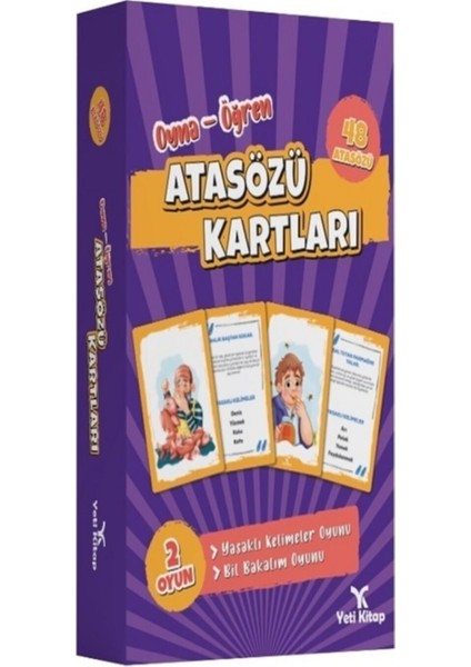 Tabu Oyunlu Atasözü Kartları