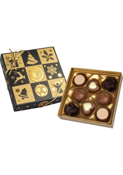 Yılbaşı Butik Çikolata Kutu 100 gr
