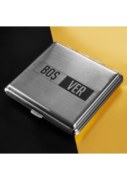 Boşver Tasarımlı Metal Sigara Tabakası
