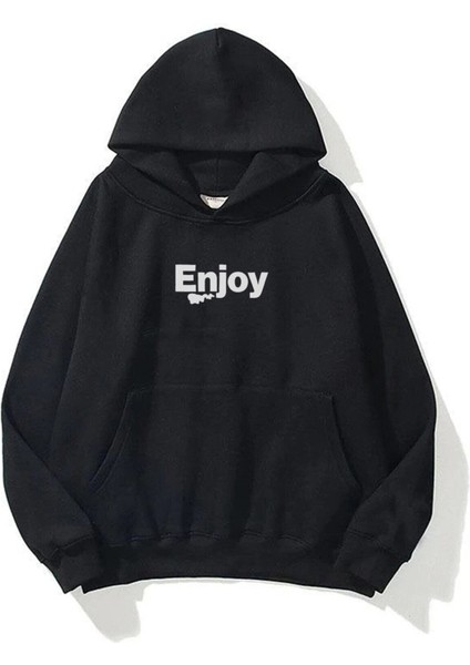 Enjoy Sweatshirt Siyah