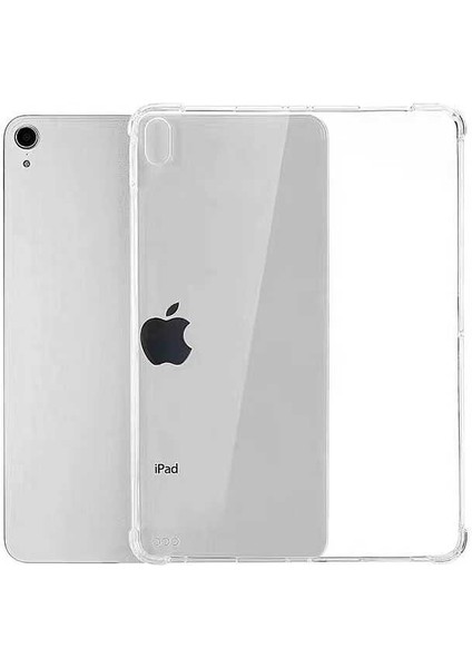 Case 4U Apple iPad Air 10.9 2020 (4.Nesil) Tablet Kılıf Darbe Emici Nitro Anti Shock Silikon Kapak Şeffaf