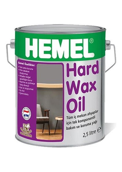 Hemel Hardwax Oil - Castle Brown 2,5 Lt