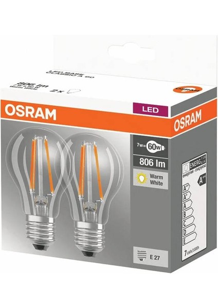LED Base Cla Fıl 60 Watt Ampul