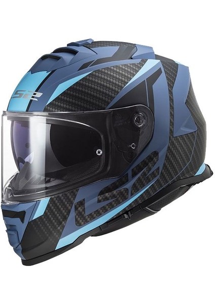 Storm Racer Mat Mavi Kask