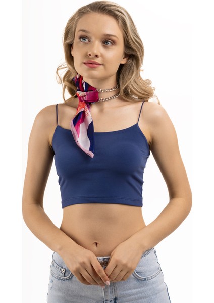 Kadın Inci Ipeği Desenli Fular Bandana 50X50 cm modelleri