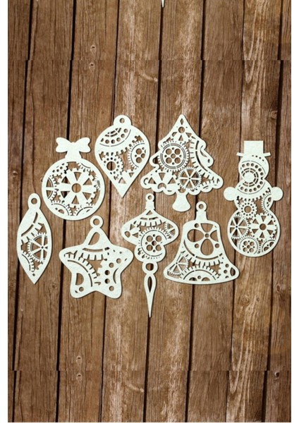 Yılbaşı Ağacı Süsü 8 Li Yılbaşı Süsü Noel Süsü Christmas Ornament