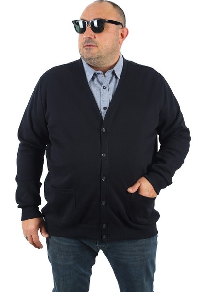 Mocgrande Büyük Beden Uzun Kol Gömlek 23350 Lacivert fırsatları