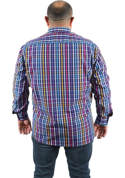 Mocgrande Büyük Beden Erkek Piqquare Gömlek 23360 Beyaz modelleri