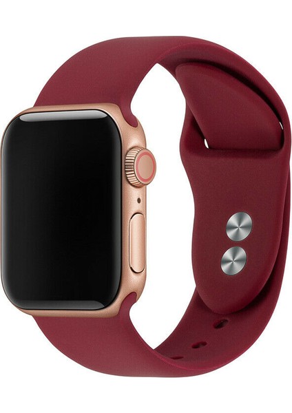 M/l Beden Apple Watch 2 3 4 5 6 7 Uyumlu Se 44 mm Klasik Silikon Kordon