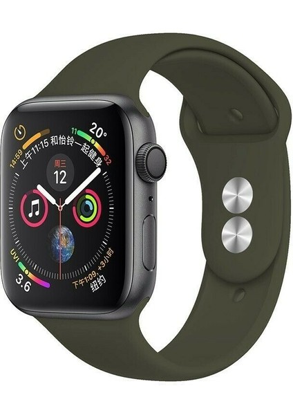 M/l Beden Apple Watch 2 3 4 5 6 7 Uyumlu Se 40 mm Klasik Silikon Kordon