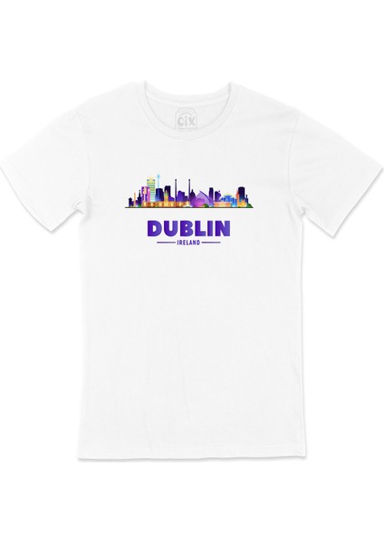 Dublin Irlanda Manzaralı Tişört