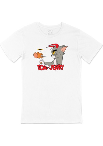 Tom Jerry Yakalanış Tişört