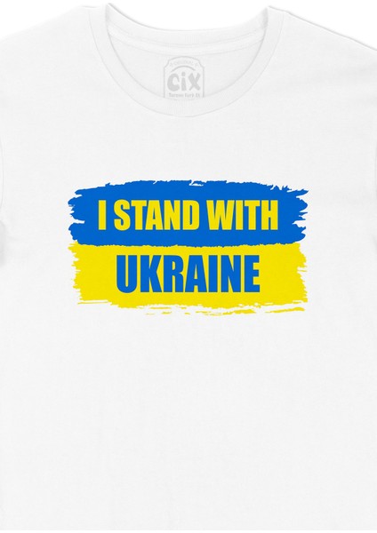 I Stand With Ukraine Ukrayna Tişört
