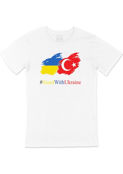 Stand With Ukraine Ukrayna Türkiye Tişört