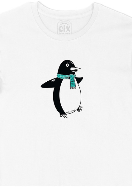 Atkılı Penguen Tişört