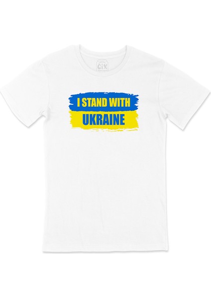 I Stand With Ukraine Ukrayna Tişört