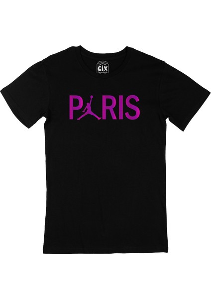 Paris Jordan Siyah Tişört