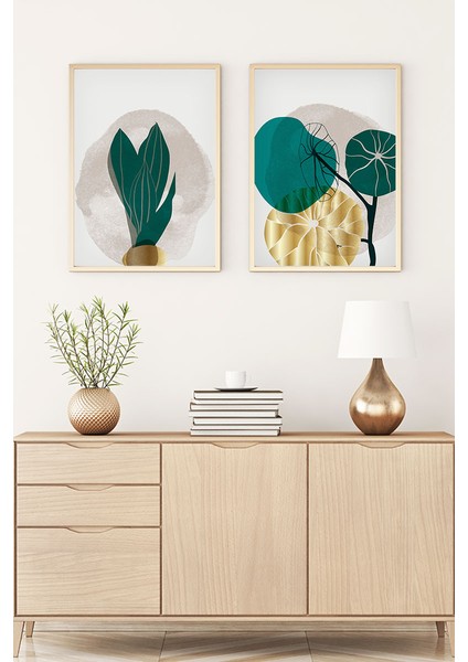 Ahşap Çerçeveli Minimalist Tablo