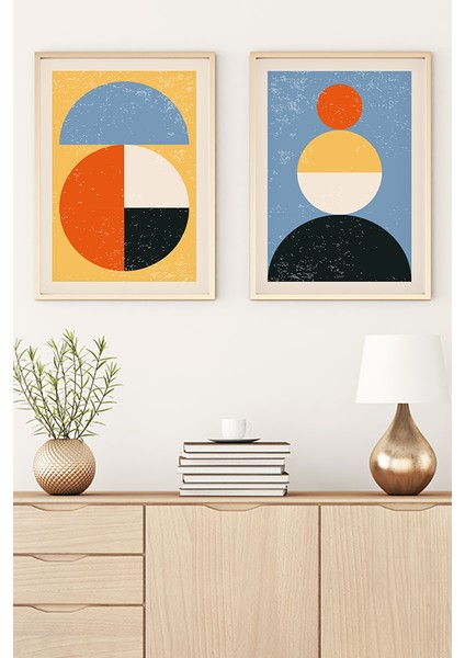Ahşap Çerçeveli Minimalist Tablo