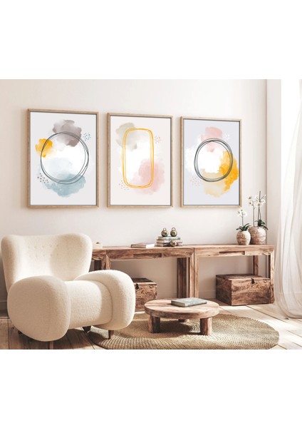 Ahşap Çerçeveli Minimalist Tablo