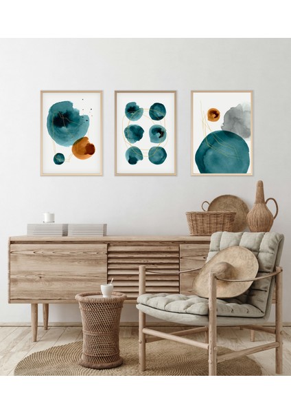 Ahşap Çerçeveli Minimalist Tablo