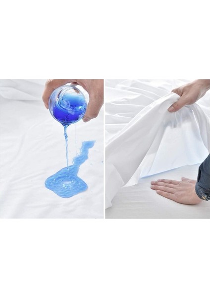 Dört Mevsim Bebek Dört Köşe Lastikli Su Sıvı Geçirmez Yatak Koruyucu Alez Pamuk Yüzey 70X130 modelleri