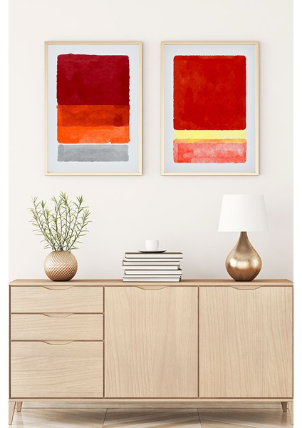 Ahşap Çerçeveli Minimalist Tablo