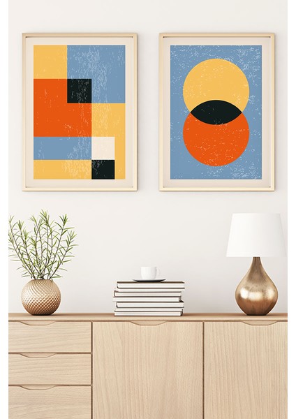 Ahşap Çerçeveli Minimalist Tablo