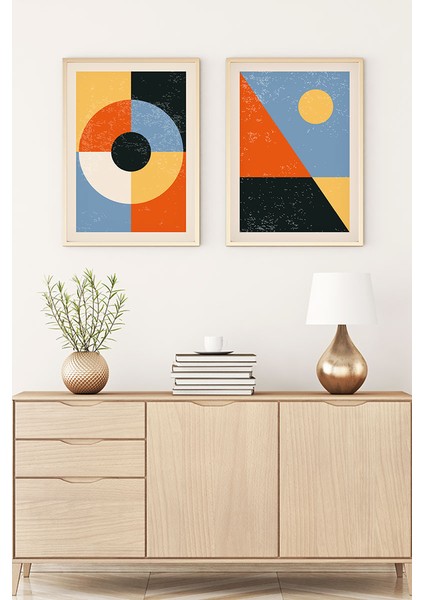 Ahşap Çerçeveli Minimalist Tablo