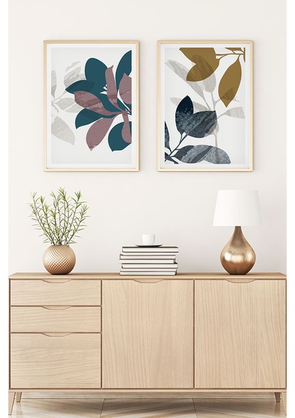 Ahşap Çerçeveli Minimalist Tablo