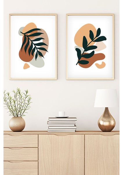 Ahşap Çerçeveli Minimalist Tablo