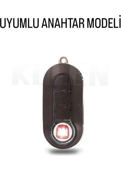 Fiat Bravo Anahtar Kılıfı Parlak Gümüş Gri