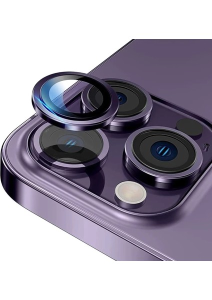 iPhone 12 PRO MAX Uyumlu Kamera Mercek Lens Için Koruyucu - LİLA